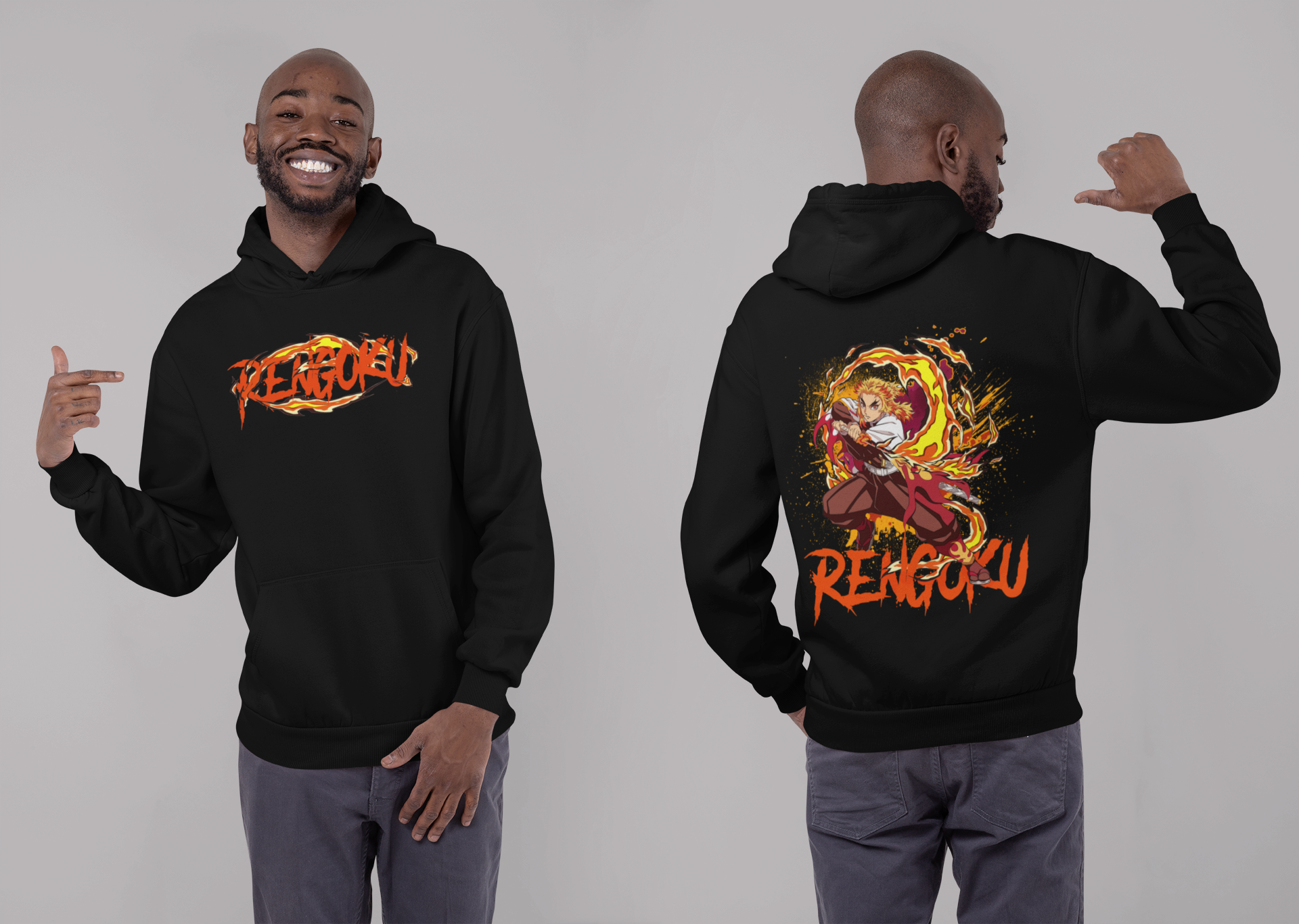 Rengoku Flame Hashira Hoodie